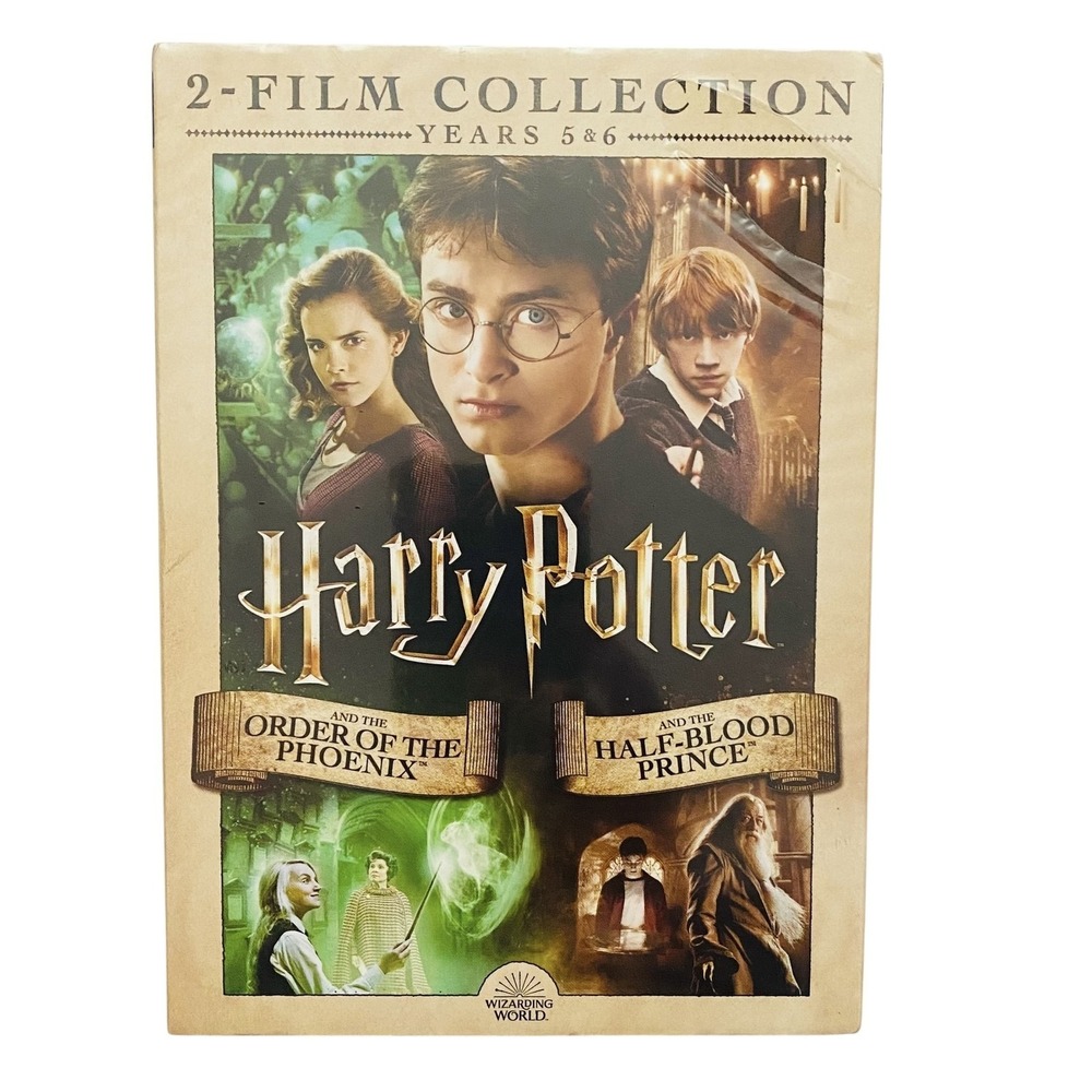 Harry Potter 2-Film Collection DVD Years 5 & 6 Order Phoenix Half-Blood Prince
